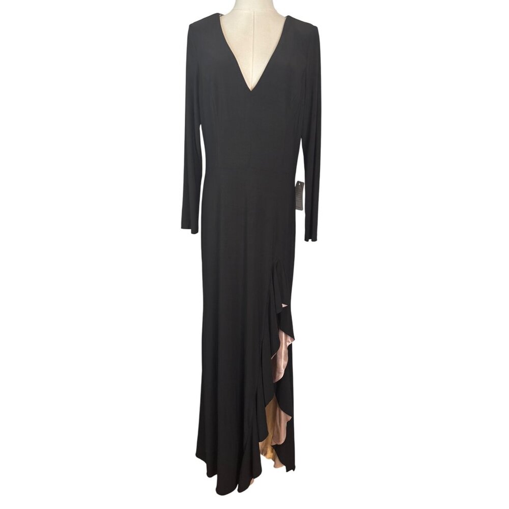 Xscape Black Asymmetrical Dress